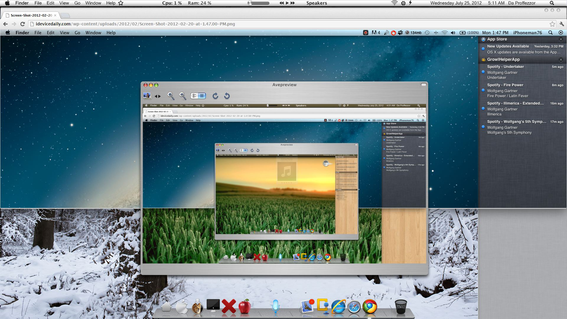 get mac os x taskbar for windows 7